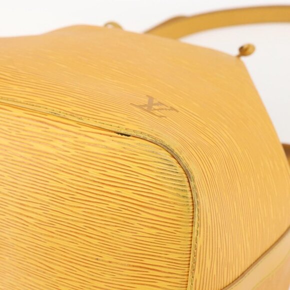 Authentic LOUIS VUITTON Epi Petit Noe Shoulder Bag Yellow M44109 LV - Picture 2 of 16